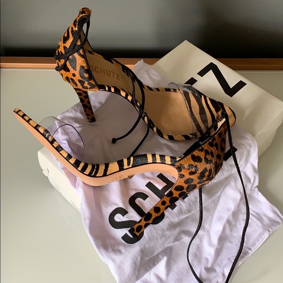 Josseana 2 wild print Schultz heels - Picture 2 of 3